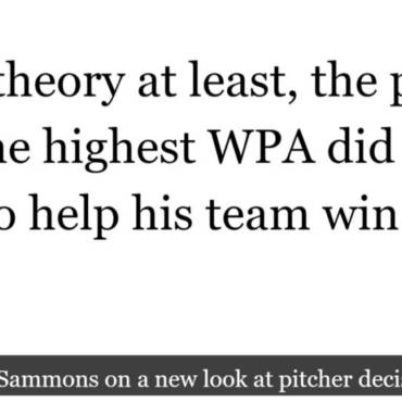 Introducing WPA-Win: A Better Pitcher Decision Statistic