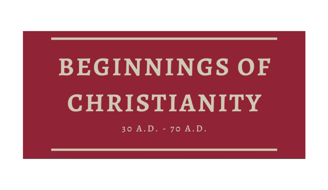 Beginnings of Christianity Timeline